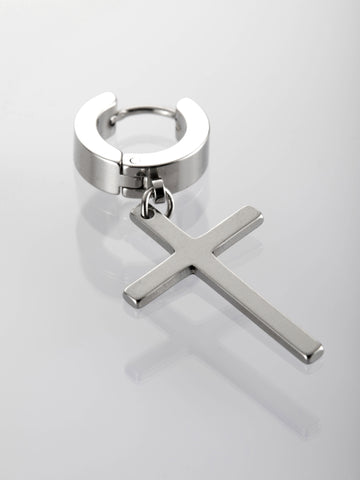 Helix piercing do ucha s motivem kříže z chirurgické oceli VB0041-07