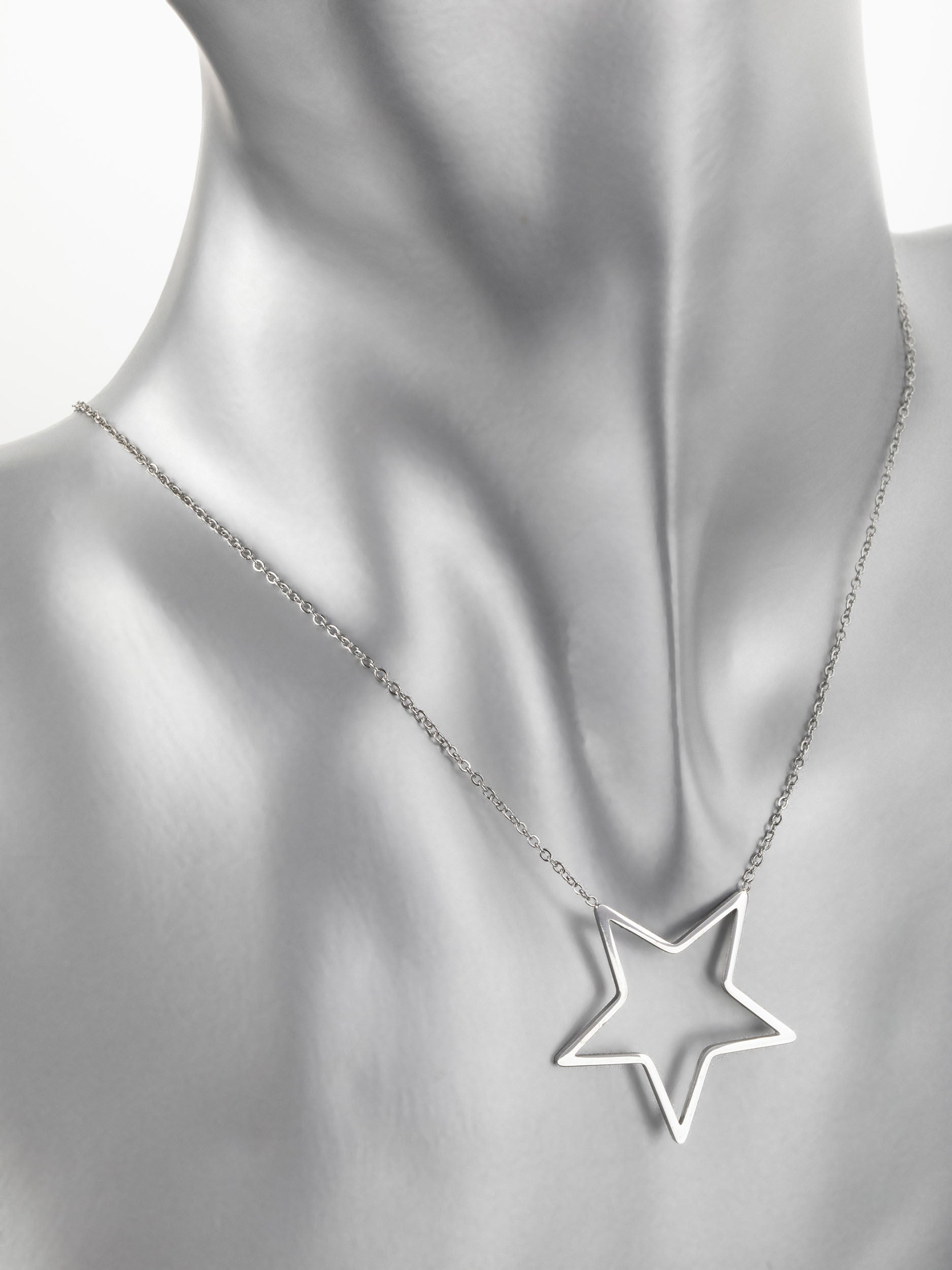 Luxusní náhrdelník z chirurgické oceli s hvězdičkou NK1100-0112