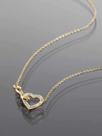 Fashion Icon ocelový náhrdelník s přívěskem ve tvaru nekonečna a srdce NK1080-0112