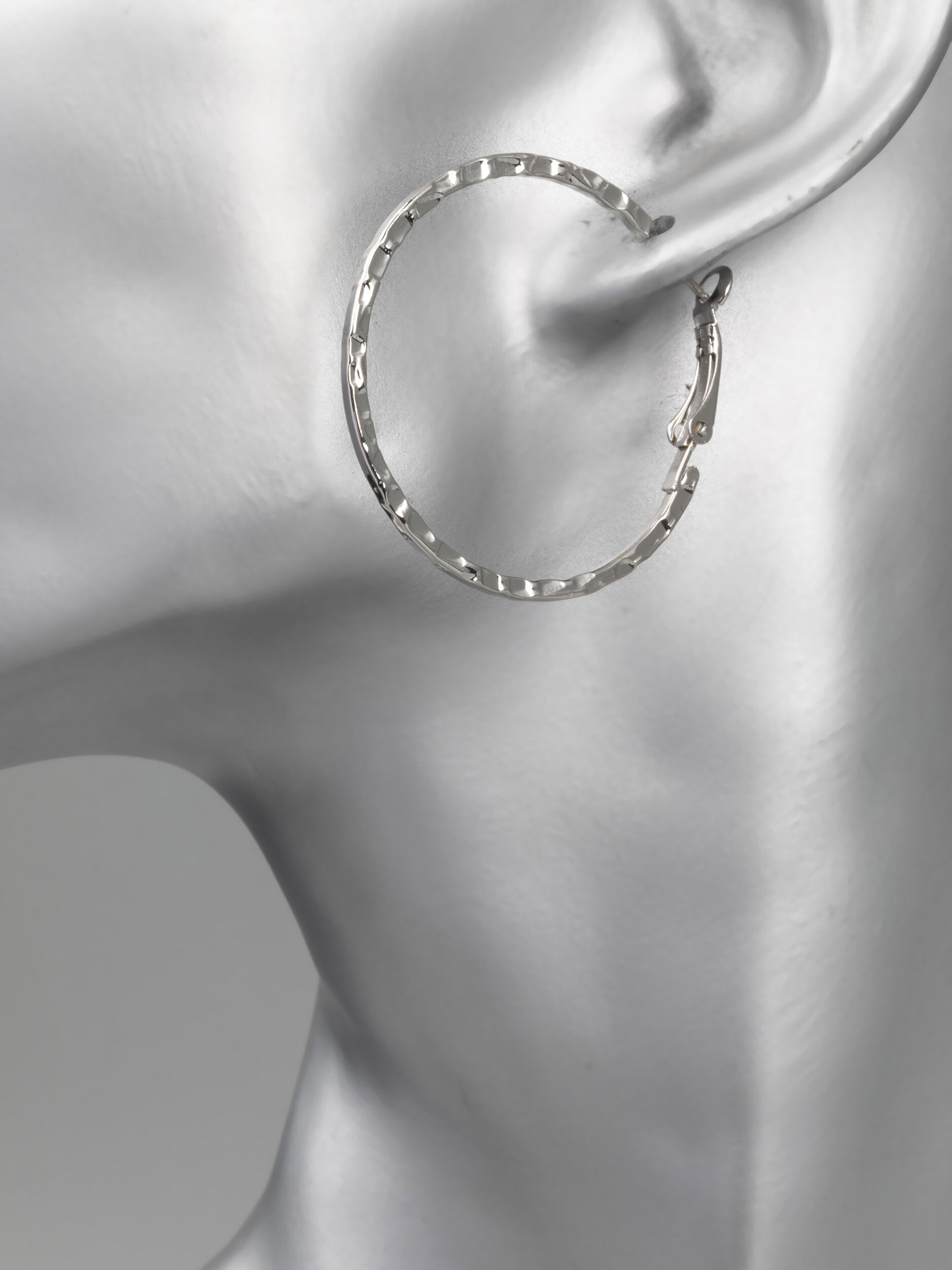 Fashion Jewelry kruhové náušnice s rytým vzorem NE1856-0312