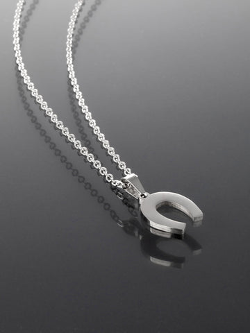 Luxusní náhrdelník z chirurgické oceli s podkovou  NK1135-0112