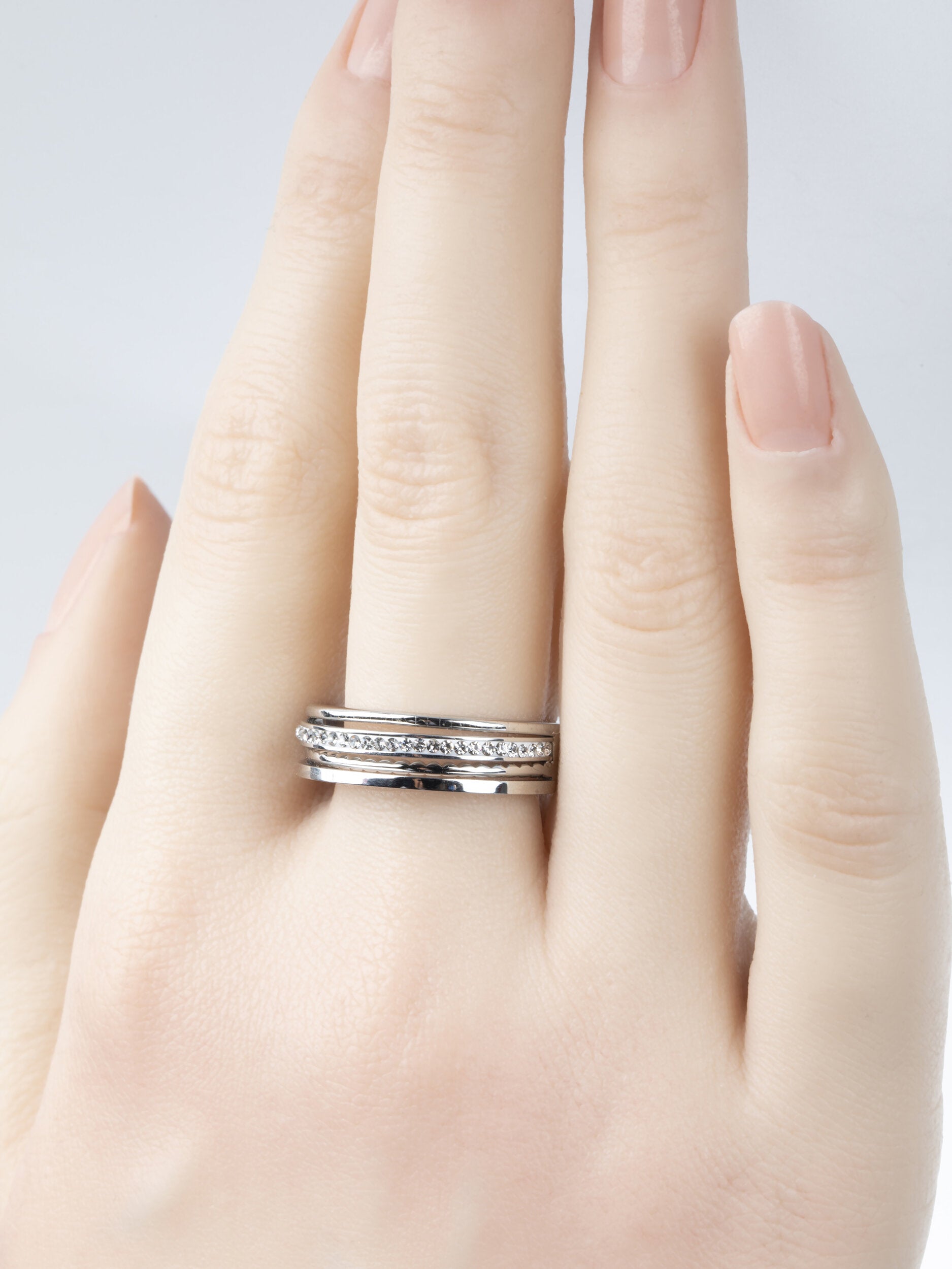Luxusní prsten z chirurgické oceli PR0339-016107