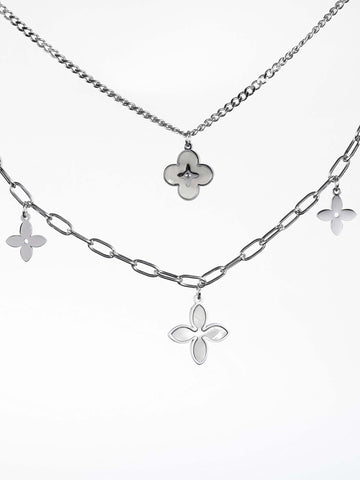 Náhrdelník z chirurgické oceli s ornamenty NK1356-0107