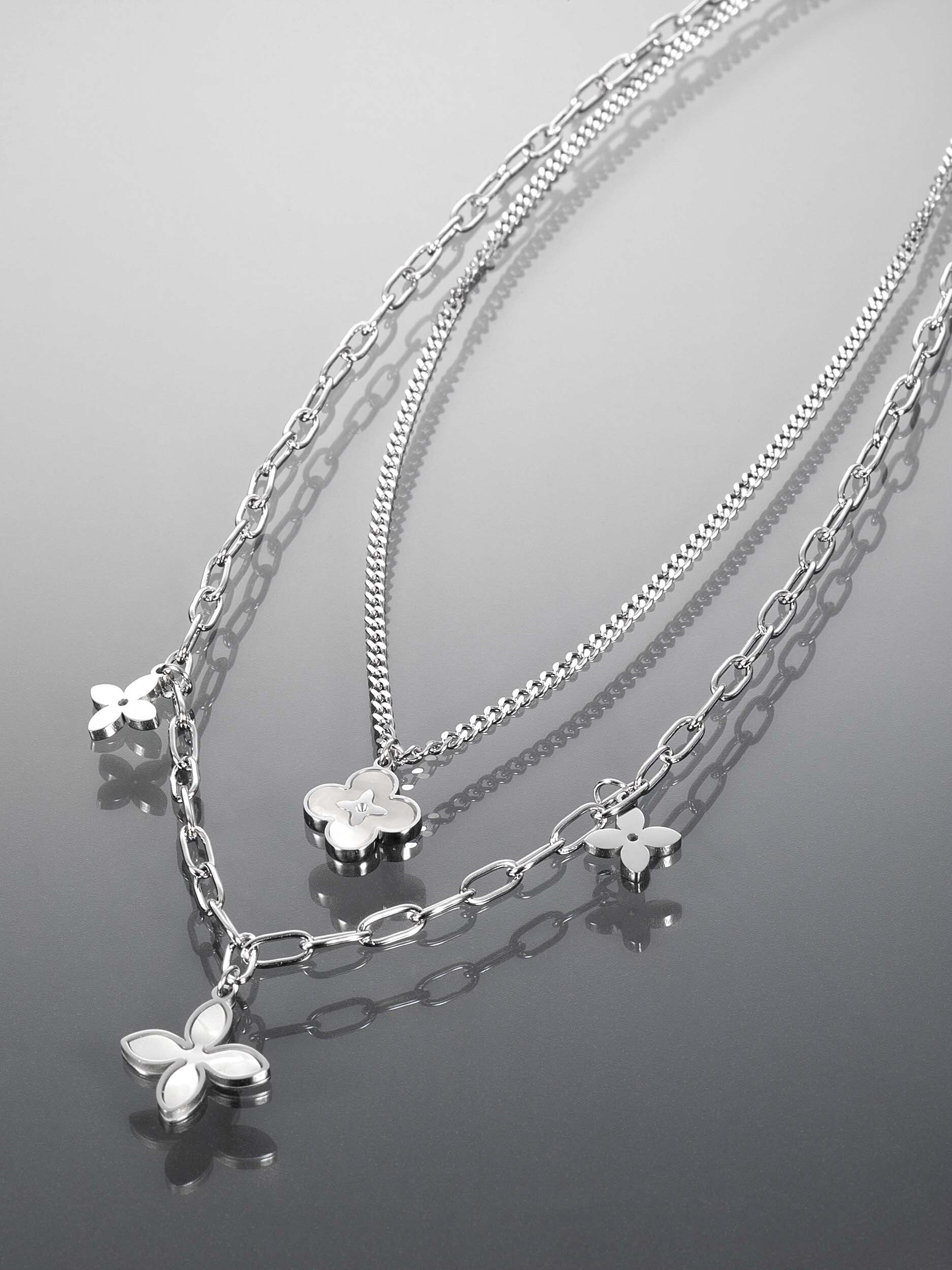 Náhrdelník z chirurgické oceli s ornamenty NK1356-0107