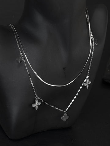 Náhrdelník z chirurgické oceli s ornamenty NK1356-0107