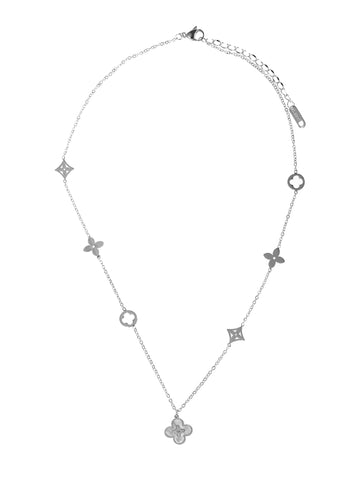 Náhrdelník z chrurgické oceli s ornamenty NK1335-0112