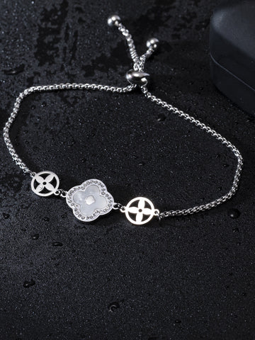 Náramek z chirurgické oceli s ornamenty NM2750-0112