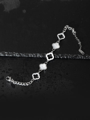 Náramek z chirurgické oceli s ornamenty NM2757-0112