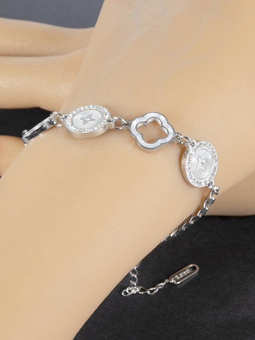 Náramek z chirurgické oceli s ornamenty NM2755-0102