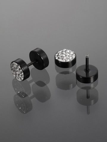 Názšnice z chirurgické oceli -  falešný plug s krystalky  NE2383-0102