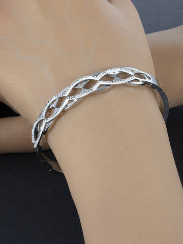 Náramek z chirurgické oceli s krystalky NM2929-0112