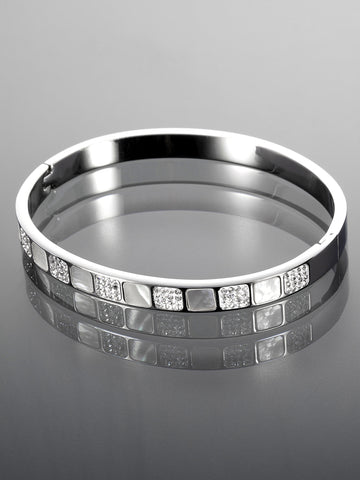 Náramek z chirurgické oceli s krystalky NM2934-0112