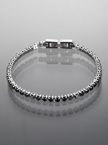 Náramek z chirurgické oceli s krystalky NM2924-0102
