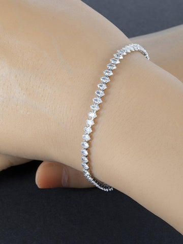 Náramek z chirurgické oceli s krystalky NM2923-0112